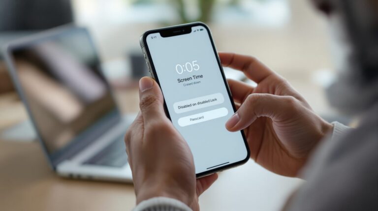 blocage iphone temps