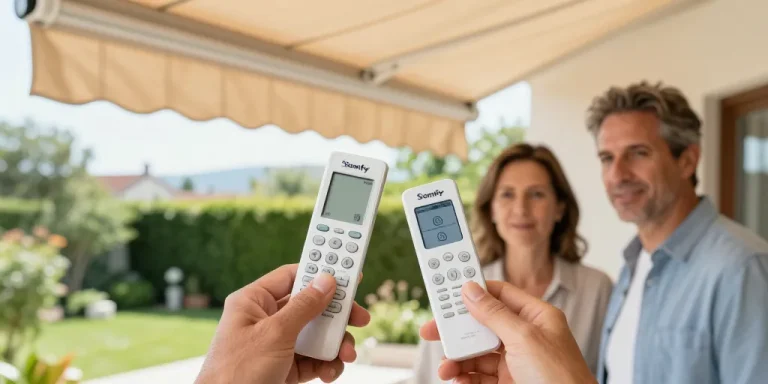telecommande pour store banne