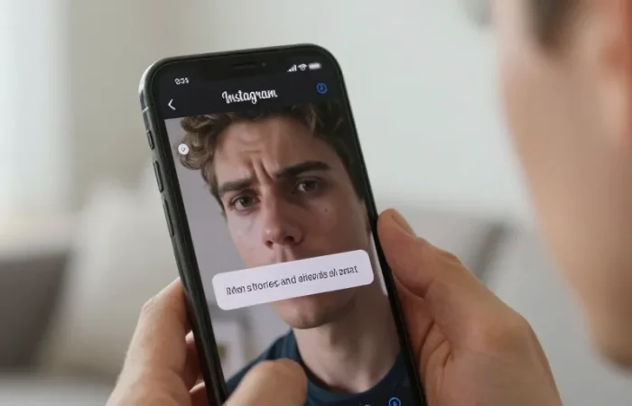 capture d'écran instagram notification