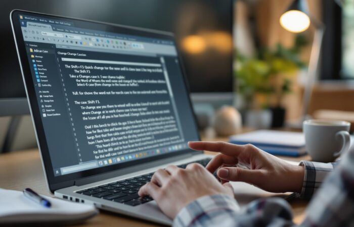 changer la casse word