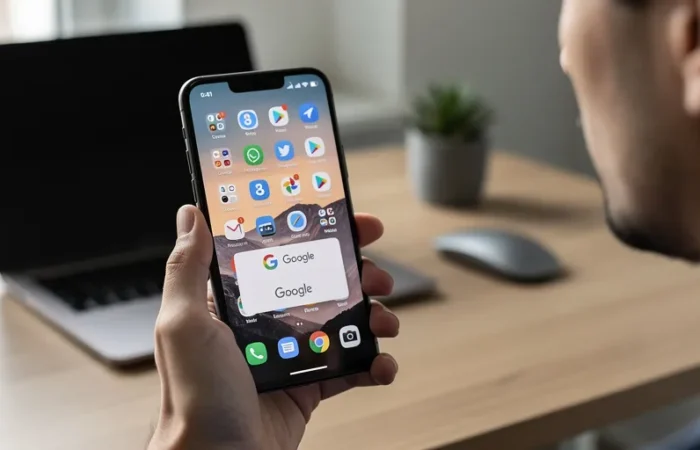 comment faire apparaitre la barre de recherche google