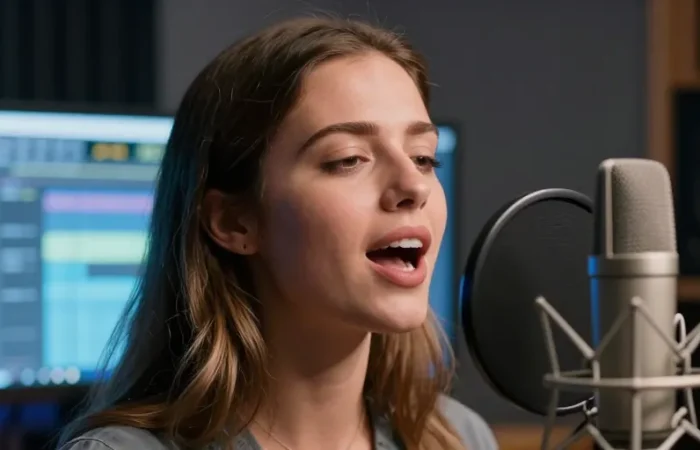 ia qui chante un texte en français