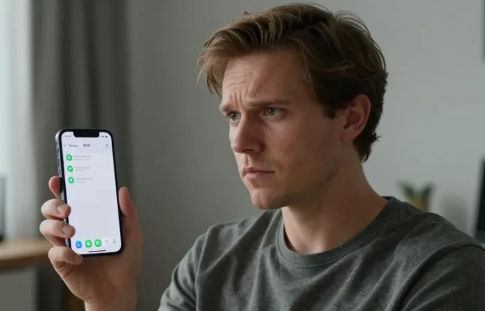 je ne reçois pas les sms iphone