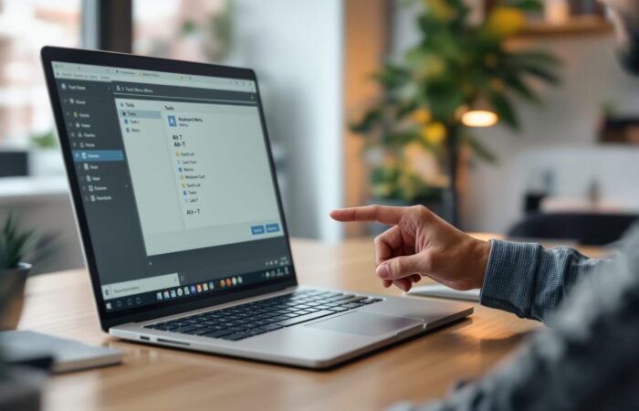 ou se trouve le menu outil