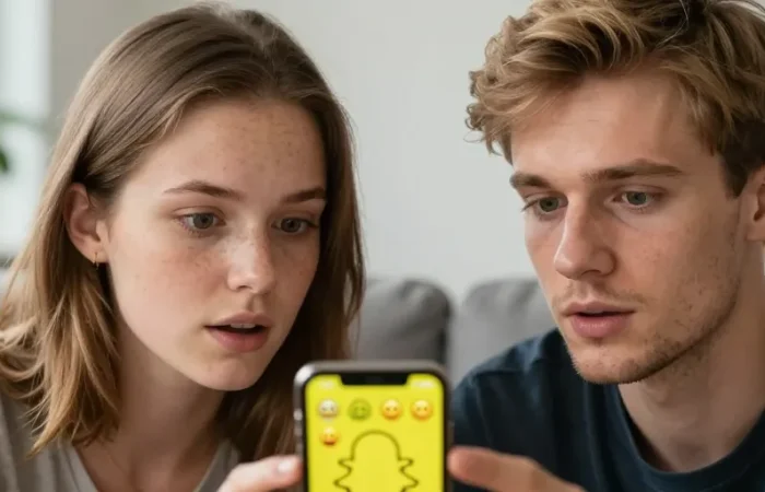 réaction bitmoji snap signification