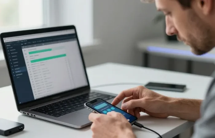 recuperer donnée iphone