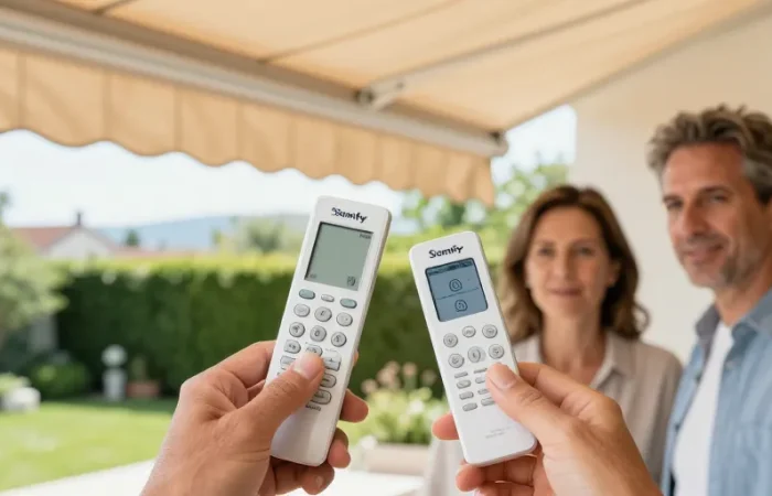 telecommande pour store banne